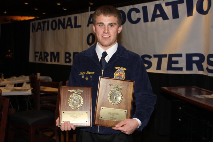 Dalton Brewer of Okeene Wins National Proficiency Award in Grain Production- Placement