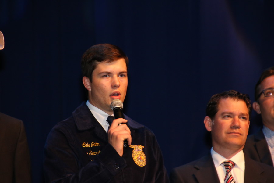Cale Jahn of Elgin FFA Elected as President of the Oklahoma FFA- To Lead 2016-17 Officer Team