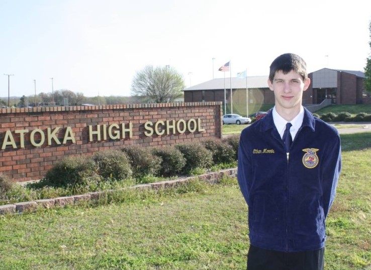 Ethan Morris of Atoka- the 2010 Oklahoma FFA Star in Agribusiness