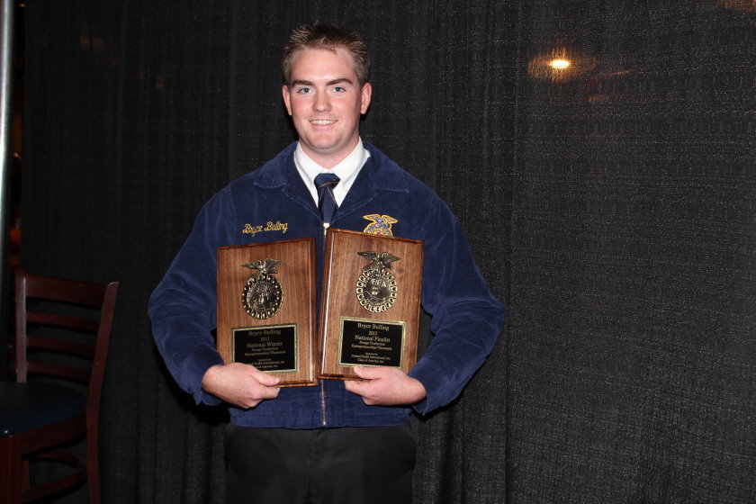 Meet the National Proficiency Winner in Forage Production-Entrepreneurship/Placement-Bryce Bulling of Mulhall Orlando