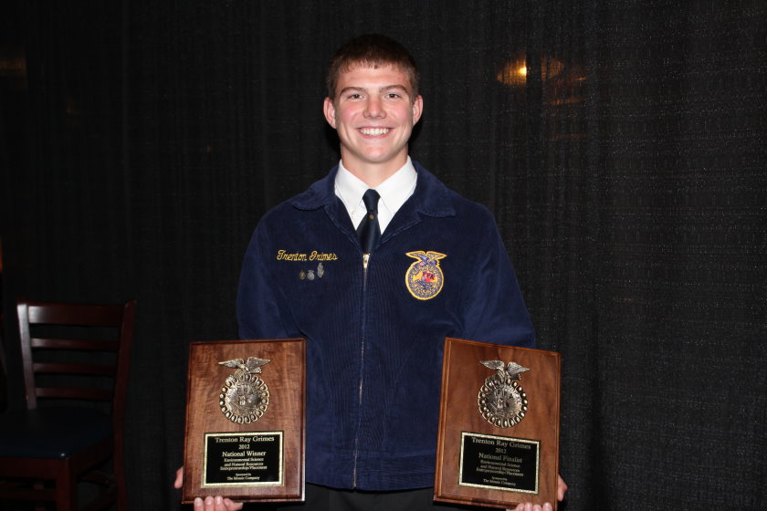 Meet the National Proficiency Winner in Environmental Science and Natural Resources-Entrepreneurship/Placement-Trenton Grimes of Pond Creek-Hunter
