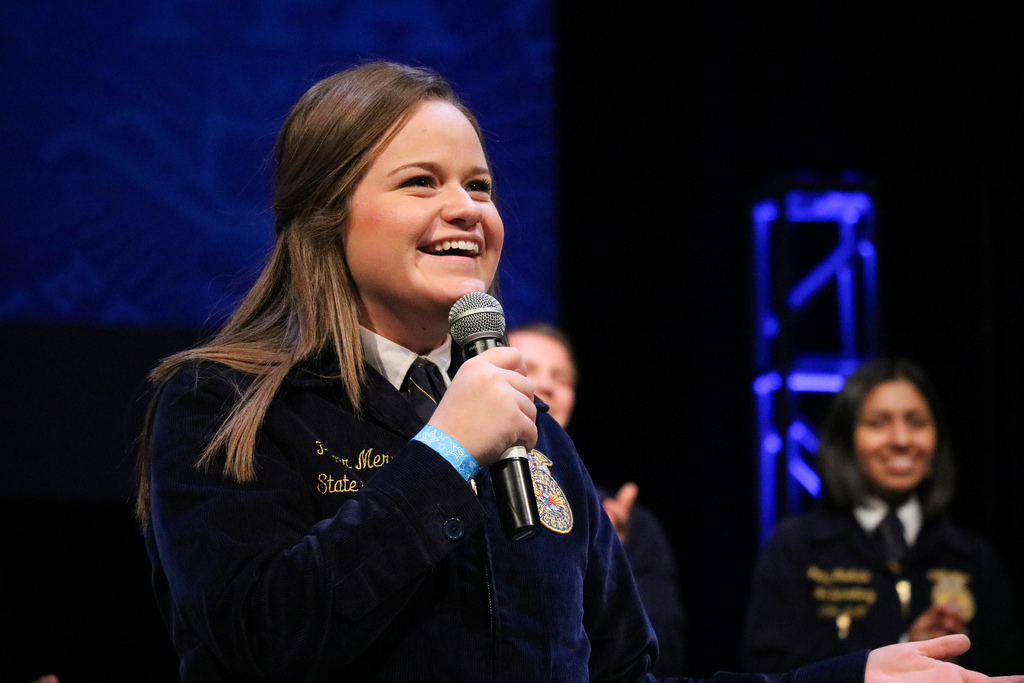 Piper Merritt Makes the Cut- Is Now a Finalist in Her Quest to Become a National Officer of the FFA