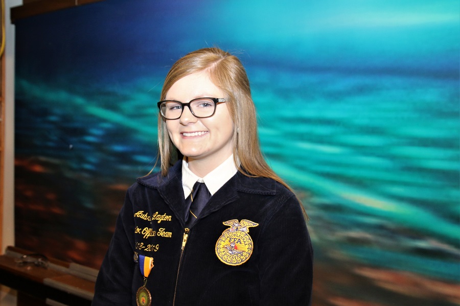 Introducing Aubrey Layton of the Vinita FFA Chapter, Your 2019 Northeast Area Star in Ag Production