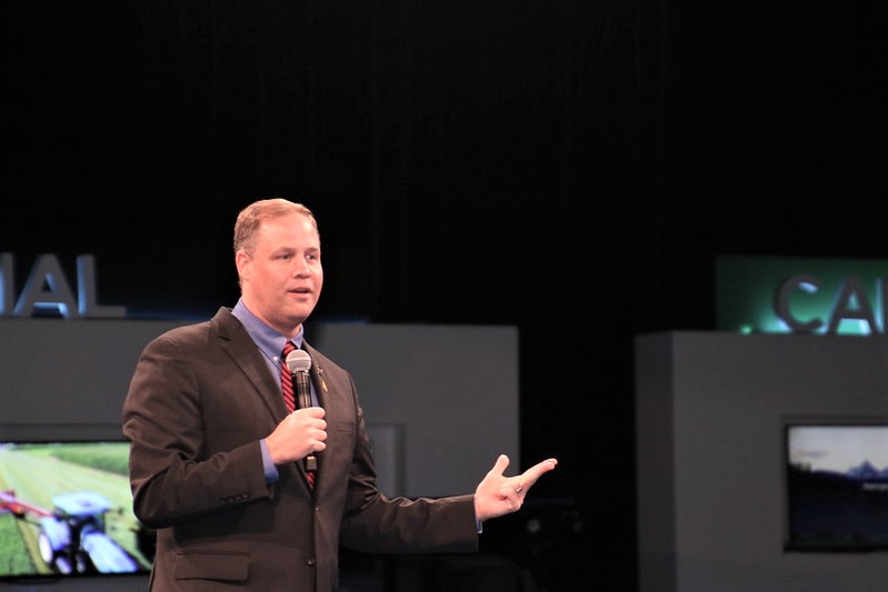 NASA Administrator Bridenstine Talks Intersection of Space, Ag in FFA Blue Room