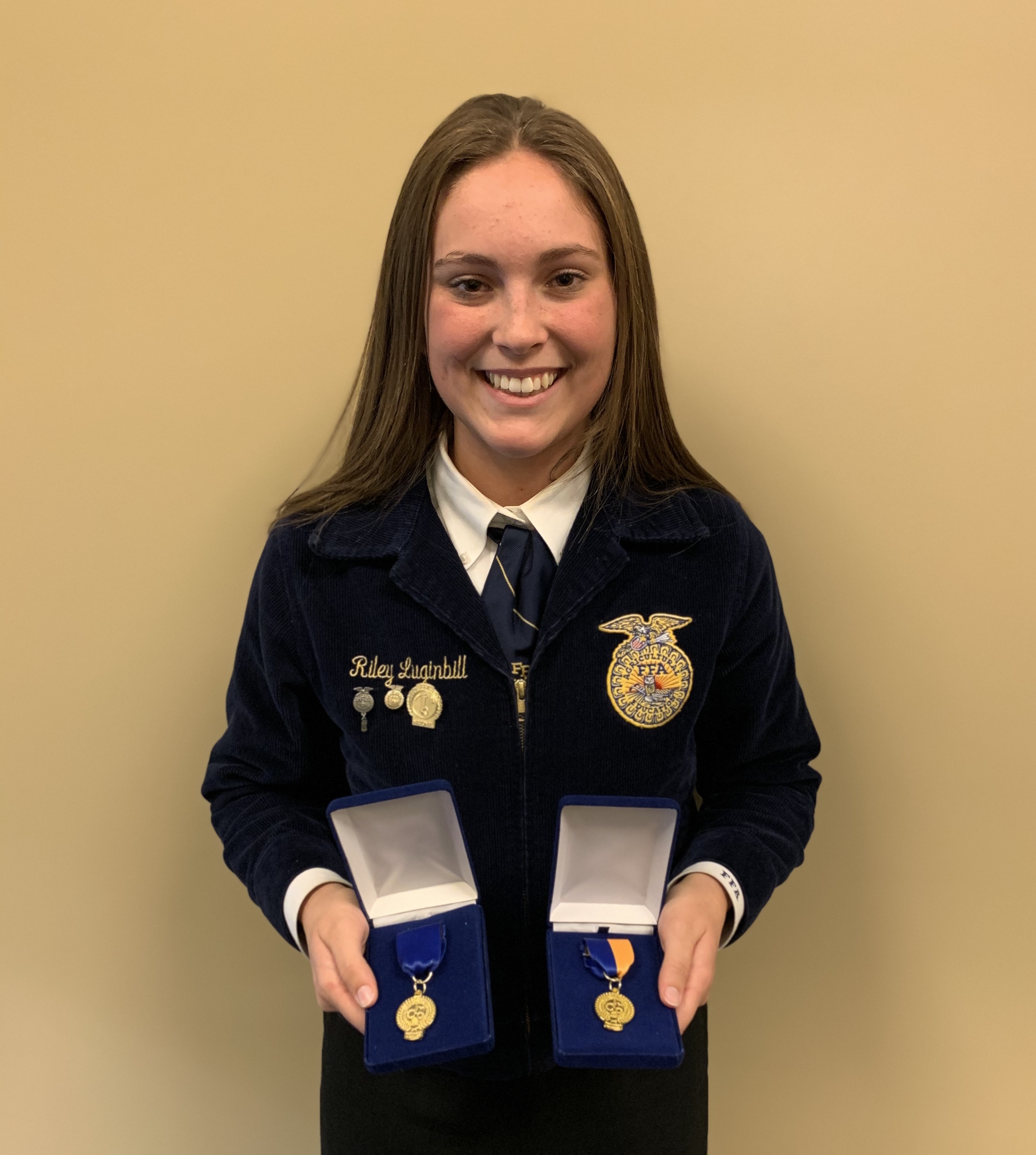 Meet Your 2019 National Proficiency Award Winner in Agriscience Research- Animal Systems- Riley Luginbill of Stillwater  FFA