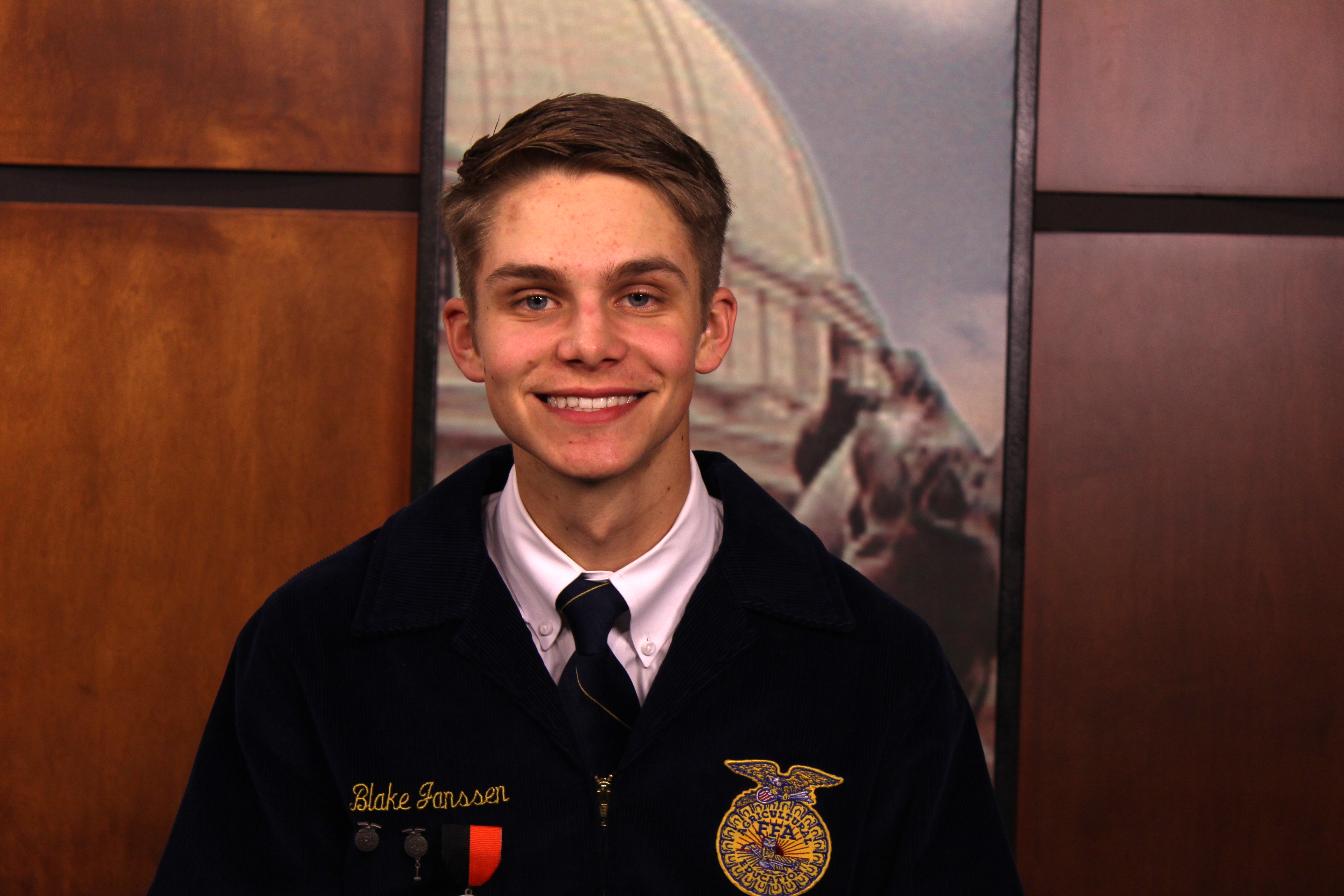 Introducing Blake Janssen of the Amber-Pocasset FFA Chapter, Your 2022 Southwest Area Star in Agricultural Production