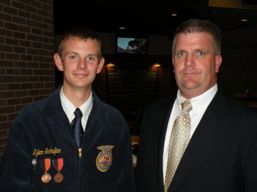 Tyler Schafer of Lomega Wins National Dairy Production Proficiency Award