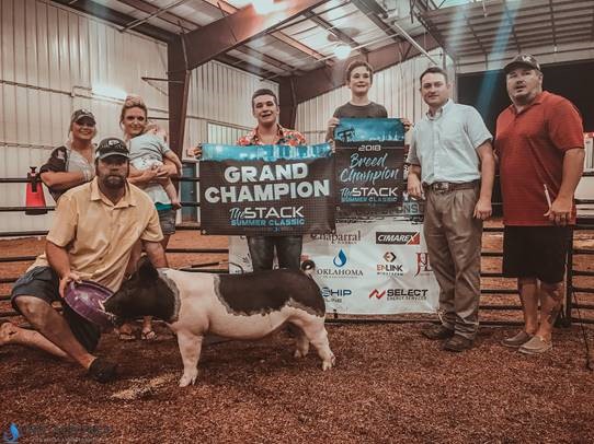 Kolby Griffin and Jacie Cantrell Take Top Prizes at OKOGA's 2nd Annual STACK Summer Pig Show
