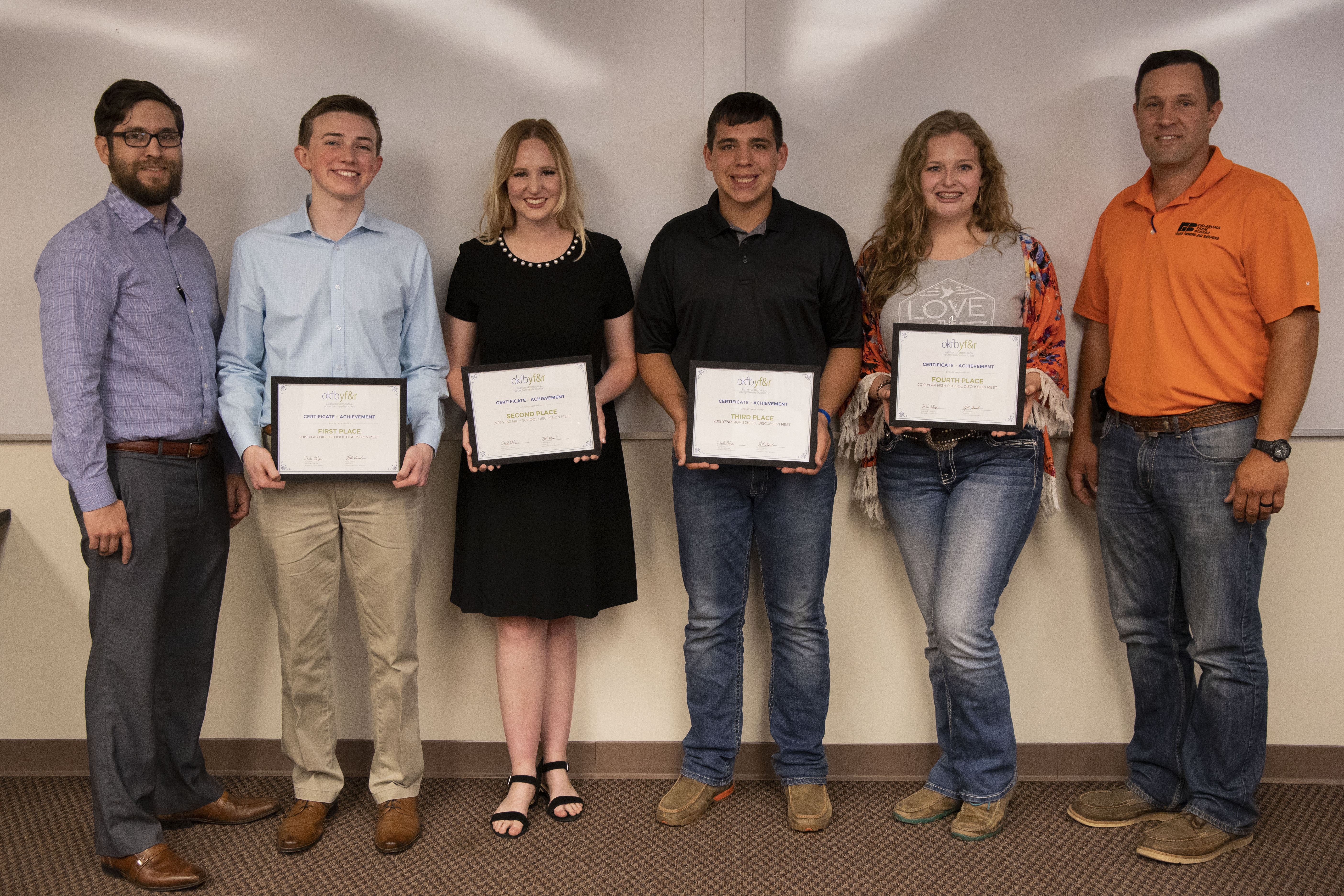 Amber-Pocasset's Jackson Caves Named Winner of the 2019 OKFB High School Discussion Meet 