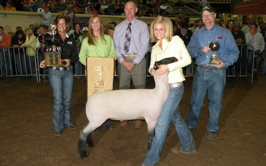 Charlsey Vinyard of Altus Claims Grand Championship at Oklahoma Youth Expo in Market Lamb Competition