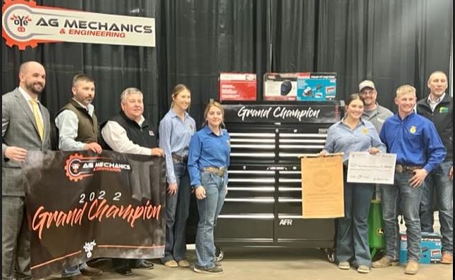 Woodland FFA Takes home the Grand Champion Title with their Roll-Off Trailer Hay Bed 