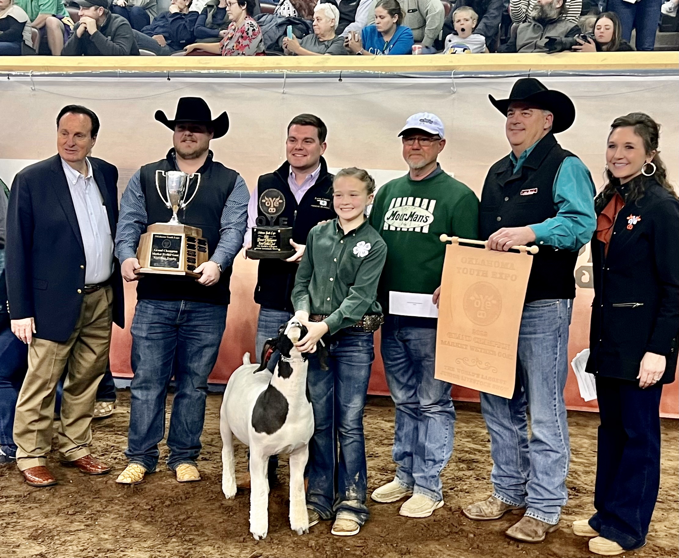 Sayde Allen of Canute 4-H Earns Grand Champion Market Goat Honors with Her Market Goat
