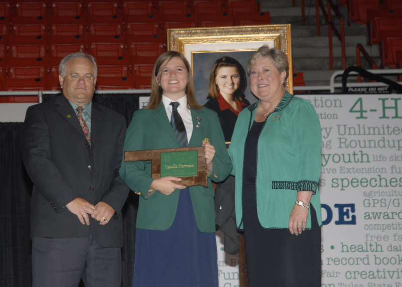 Qualla Parman of Muskogee County Selected for Oklahoma 4-H Hall of Fame