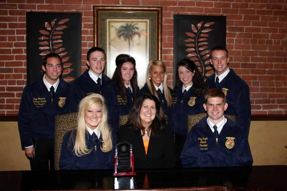 Largest Single Scholarship Gift for Oklahoma FFA Given by Martha Burger of Chesapeake