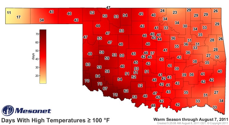 Oklahoma Now Lays Claim to Two Hottest Months in the US Since Records Have Been Kept