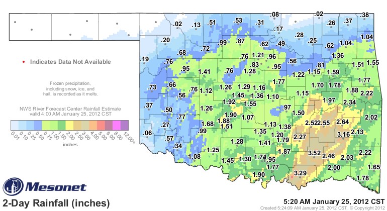 As January Winds Down- Rainfall Finally Arrives in Oklahoma