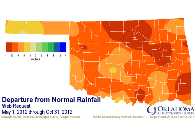 Oklahoma Drought Continues to Expand, Deepen