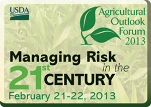 USDA Announces Speakers for the 2013 Agricultural Outlook Forum