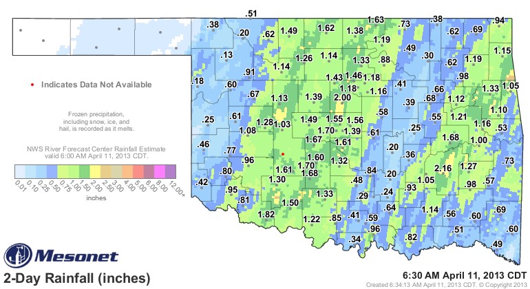 Rainfall Totals for This Week- The Latest Graphic