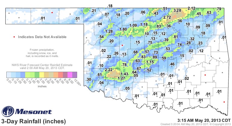 Rainfall Totals Pile Up- Except in Exceptional Drought Areas of Oklahoma- The Latest Maps