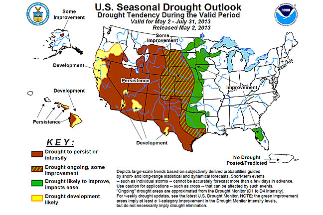 Drought Relief Continues Across Oklahoma Except in Panhandle