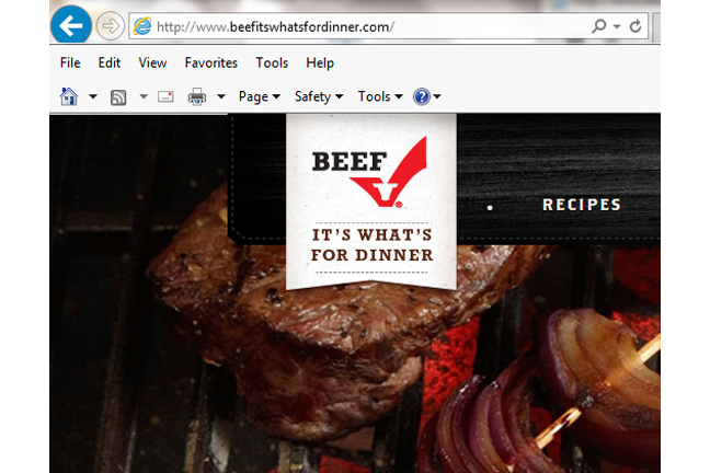 Beef Checkoff Relaunches 'Beef. It�s What�s For Dinner.' Website