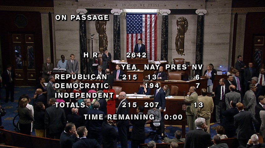 House Approves Farm Bill Farm Bill 216 to 208- Lucas Statement and Audio