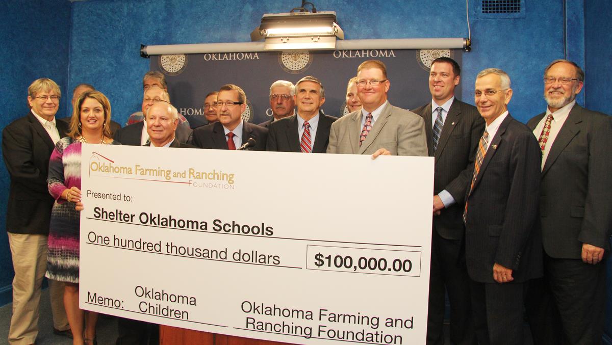 Forty Five State Farm Bureaus Unite- Donate $100,000 to Build Storm Shelters in Oklahoma Schools