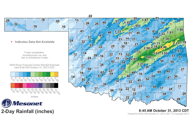 Rain System Proves Disappointing to Some Parts of Oklahoma