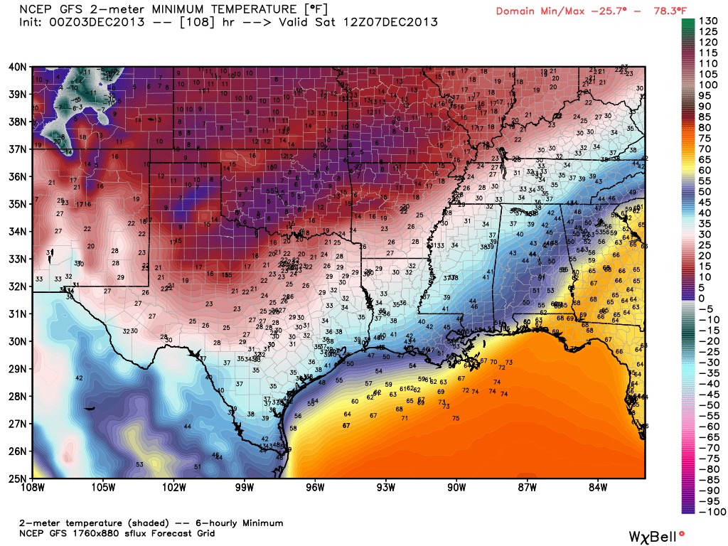 Bitter Cold Headed for the Middle US- Including Oklahoma- The Latest Maps