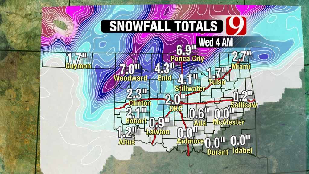 Northwest Oklahoma In the Bulls Eye For Next Snow Event on Tuesday- The Latest Graphics