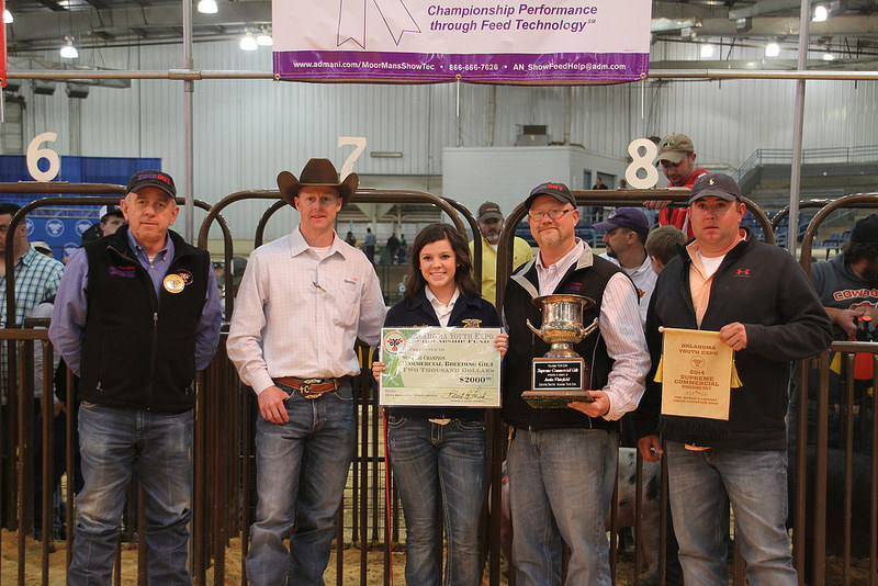 Haley Traxler of Tuttle FFA Wins Supreme Championship for Commercial Gilts- Results