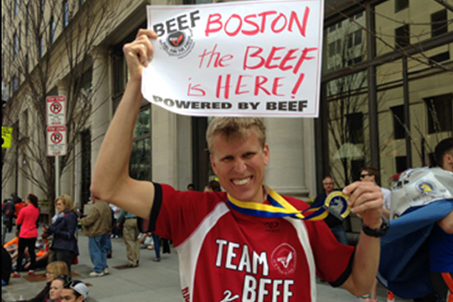 Runners Fueled with Beef at 2014 Boston Marathon