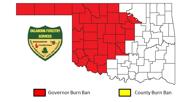 Governor Mary Fallin Slaps Burn Ban on 36 Oklahoma Counties- State of Emergency Statewide