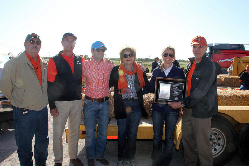 Ray Sidwell Honored at Lahoma Wheat Field Day