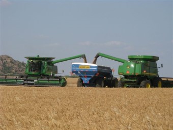 Combines Rolling In Southern and Central Oklahoma