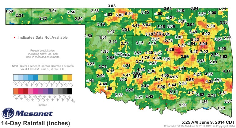 Weekend Rainfall Blankets the State- The Latest Maps