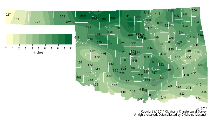 No April Showers This Year- In 2014 They Came in June- The Monthly Oklahoma Weather Summary 
