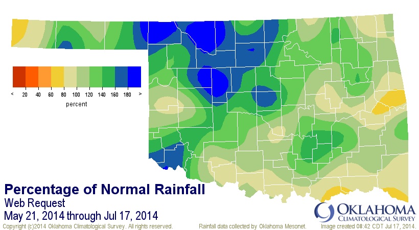 Oklahoma Drought Situation Showing Improvement 