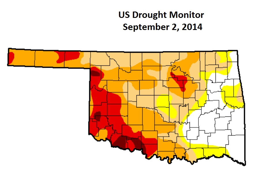 Drought Intensifying Across West Central Oklahoma 