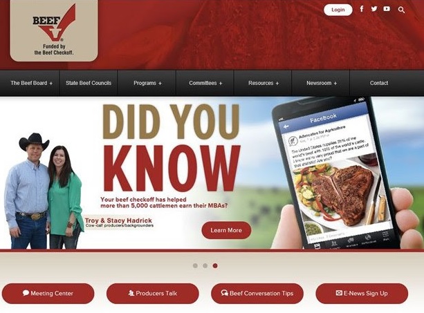 New Look and Feel for MyBeefCheckoff.com 