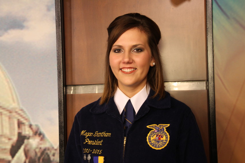 Megan Trantham of Boise City FFA Named 2015 Oklahoma FFA Star in Agri Business