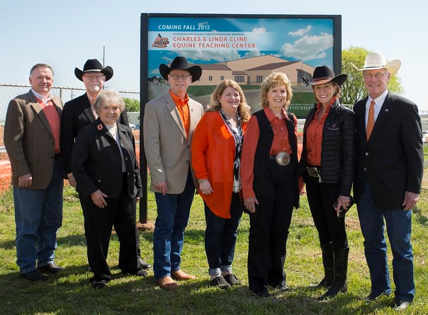 OSU Breaks Ground on Charles and Linda Cline Equine Teaching Center