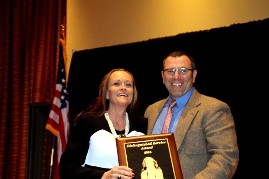 okPORK Honors Gayle Mortenson with their 2016 Distiniguished Service Award