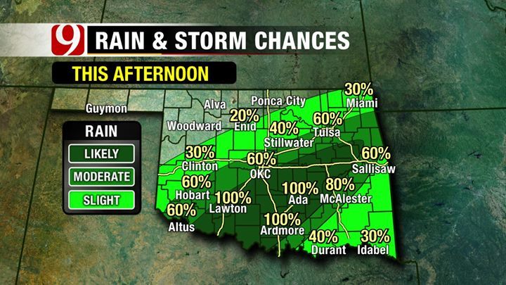 Drought Returns to Oklahoma- Three Percent of State in Moderate Drought- Rains Today Not Likely to Help Drought Impacted Areas