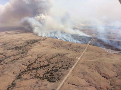 As of Saturday PM- Oklahoma Forestry Services Calls Anderson Fire 36% Contained- Oklahoma and Kansas Combined