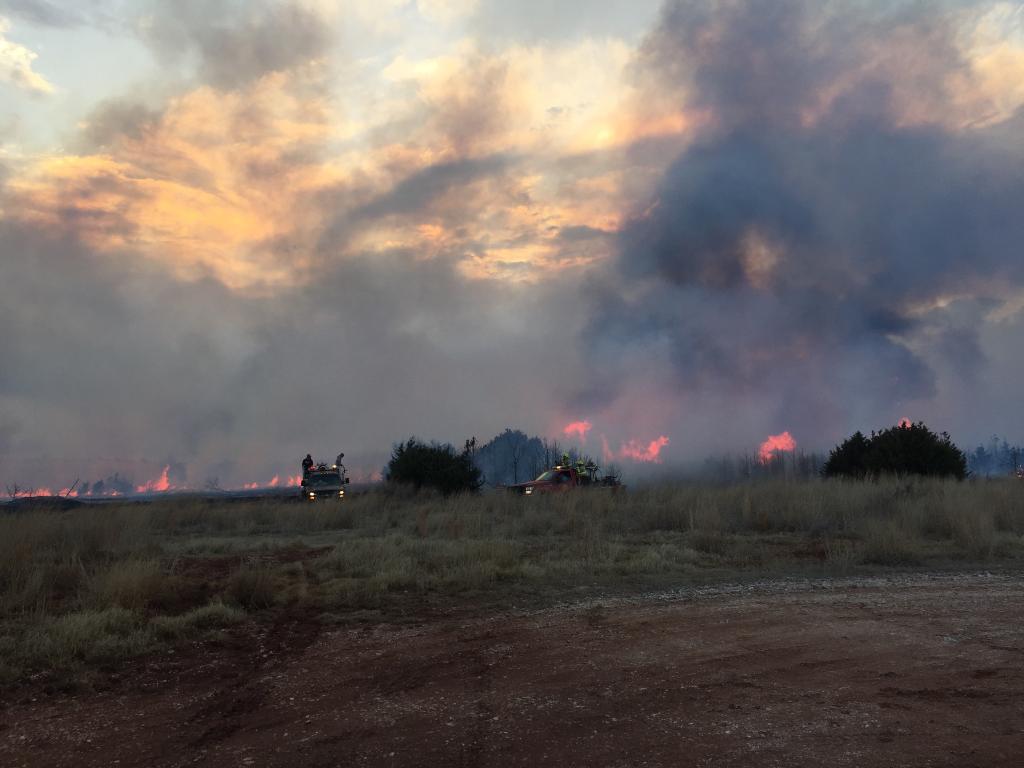 Firefighters Continue to Expand Level of Containment of Anderson Creek Fire in Both Oklahoma and Kansas