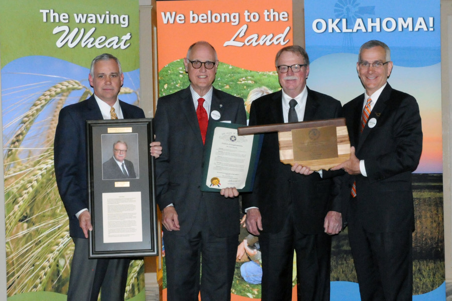 Dr. Clint Roush Inducted Into the Oklahoma Ag Hall of Fame, Winning the Governor�s Outstanding Achievement Award in Agriculture
