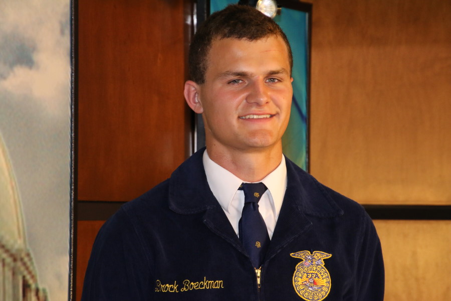 2016 Oklahoma Star Farmer- Brock Boeckman of the Kingfisher FFA