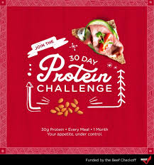 Beef's Second Annual 30 Day Protein Challenge Launches This Month